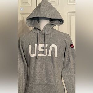 The North Face Hoodie USA On Front USA Flag On Arm Winter Olympics Collection S